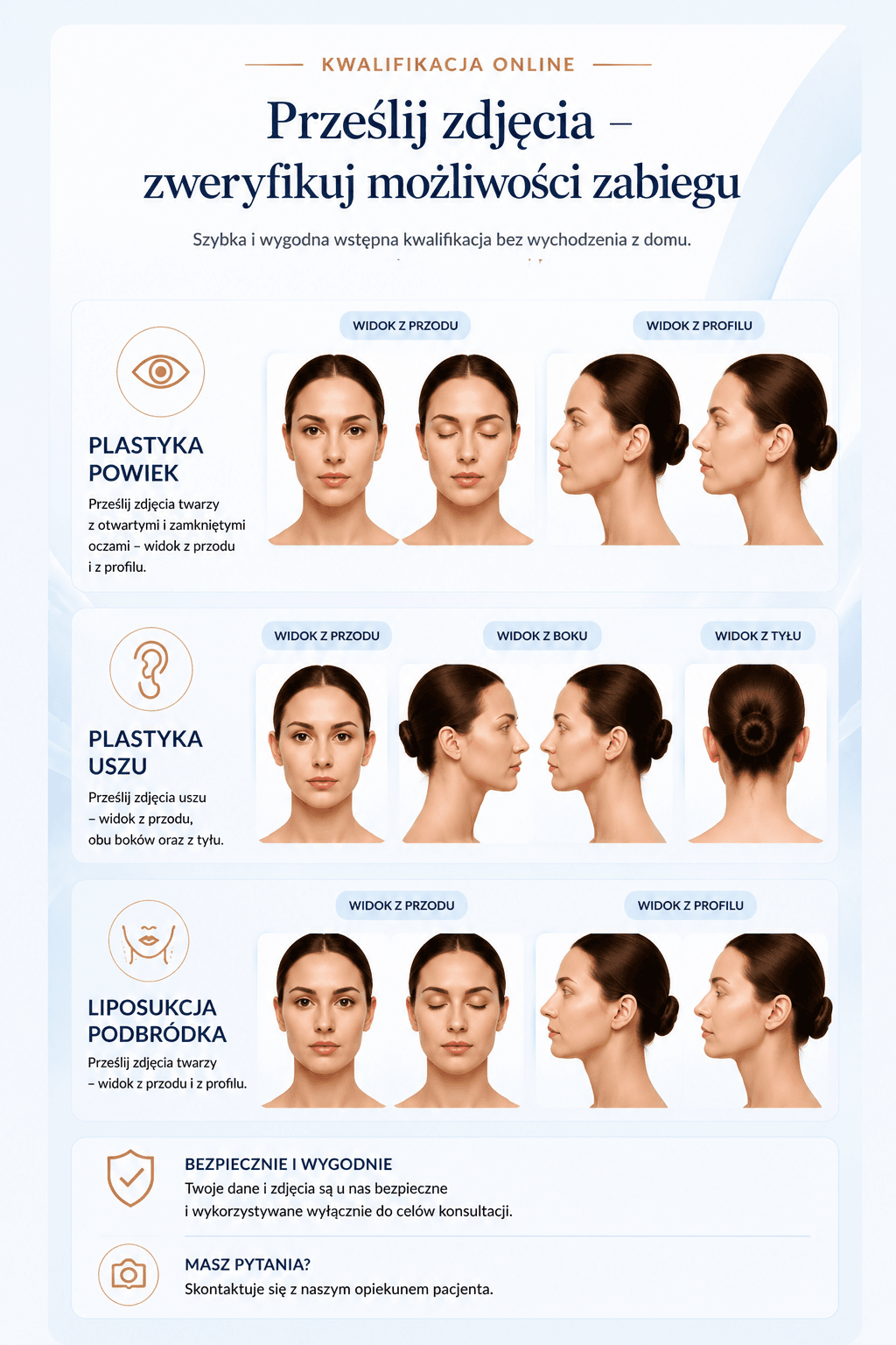 Instrukcja wykonania zdjęć do kwalifikacji online HC Clinic