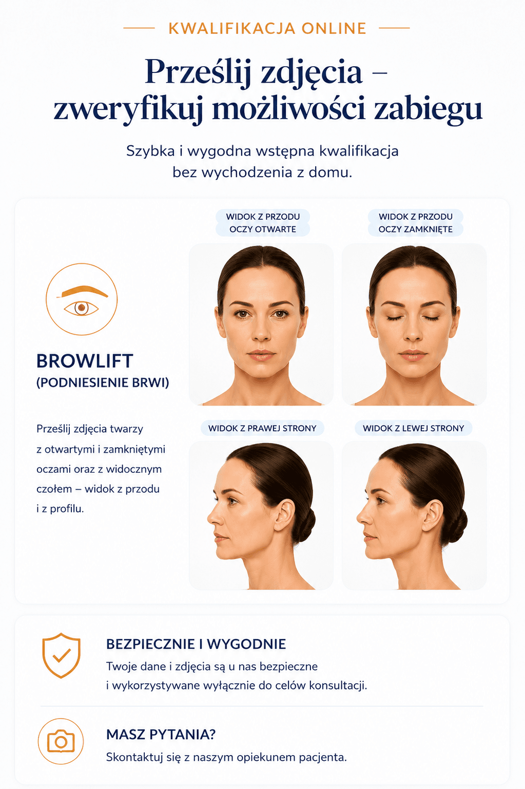 Instrukcja wykonania zdjęć do kwalifikacji online HC Clinic
